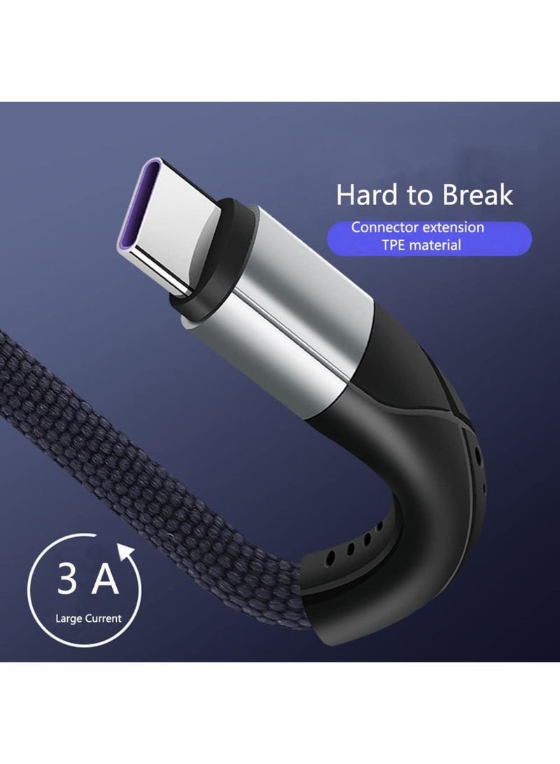 Barakah USB C Charger Cable, 2 Pack 1m 3.3A Type C Cable Fast Charging, Braided USB A to USB-C Phone Charger Cable USBC for 16 15 Pro Galaxy S22/S21/S20/S9, P9 Pixel 7/6 iPad Switch PS5 etc. - Image 2